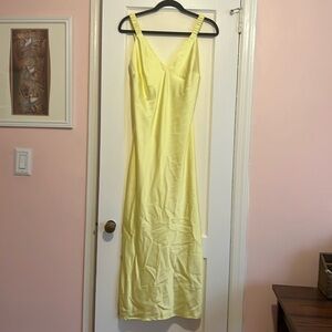 Midi Perfect Slip Dress - A New Day - Yellow - Small